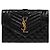 Saint Laurent Cartera sobre Mix Matelassé Negro