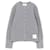 Thom Browne Gestreickter Baumwollcardigan Braun