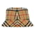 Burberry Cappello bucket in cotone a quadri Arancione  - vista 1