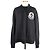 Moncler Sweatshirt mit hohem Kragen und großem Logo XL Schwarz