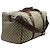 Gucci Borsa Duffle Large Beige Soft GG Supreme Web Marrone - vista 4