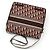 Dior Borsa a tracolla messenger Burgundy Oblique Rosso - vista 4