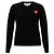 Comme Des Garcons V-Ausschnitt Strickpullover mit Doubleheart Patch
