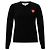 Comme Des Garcons V-Ausschnitt Strickpullover mit Doubleheart Patch - Ansicht 4