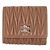 Miu Miu Pequeña cartera de piel napa acolchada Castaño - vista 5