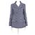 Chanel Wool Blended Double Short Coat Women's Jacket Blue
