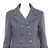 Chanel Wool Blended Double Short Coat Women's Jacket Blue - view 2