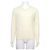 Louis Vuitton Camiseta de malha com decote em V, mistura de algodão marfim Branco