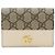 Gucci Portacarte GG Marmont Beige Marrone