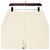 Prada Pantaloncini Bermuda in cotone avorio con logo dorato da uomo Bianco - vista 2