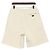 Prada Pantaloncini Bermuda in cotone avorio con logo dorato da uomo Bianco - vista 4