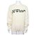 Off White Baumwollstrick mit schwarzem Logo für Herren Weiß