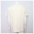 Louis Vuitton T-shirt a maniche corte da uomo in cotone con monogramma ricamato bianco - vista 4
