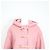 Louis Vuitton Abrigo corto con capucha de shearling para mujer Rosa - vista 2