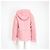 Louis Vuitton Abrigo corto con capucha de shearling para mujer Rosa - vista 4