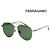 Salvatore Ferragamo Oversize-Sonnenbrille mit Metallgestell, Boeing Doppelsteg, Mode Grün