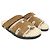 Hermès Sandali Cipree in shearling e scamosciato marrone dorato, pelle di capra