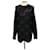 Balenciaga Strickware mit BB-Logo-Stickerei (Oversized) Silber