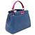 Borsa Tote e Borsa a Spalla Fendi Peekaboo Mini Blu - vista 2
