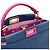Borsa Tote e Borsa a Spalla Fendi Peekaboo Mini Blu - vista 7
