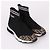 Fendi High-Top-Sneaker in Schwarz mit FF-Muster - Ansicht 4