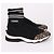 Fendi High-Top-Sneaker in Schwarz mit FF-Muster - Ansicht 6