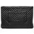 Chanel Clutch Chevron in Caviar Large Nero - vista 3