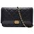 Chanel Borsa a tracolla Boy WOC in agnello nero e oro