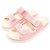 Chanel Mule in cotone a righe bianche e rosa con logo CC e chiusura a strappo da donna Bianco - vista 3