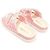 Chanel Mule in cotone a righe bianche e rosa con logo CC e chiusura a strappo da donna Bianco - vista 5