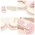 Chanel Mule in cotone a righe bianche e rosa con logo CC e chiusura a strappo da donna Bianco - vista 6