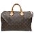 Louis Vuitton Monogram Canvas Speedy Tote Bag Braun