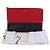 Céline Clutch bicolore in pelle di agnello Rosso - vista 8