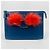 Fendi Mini pochette crossbody in agnello Blu - vista 2