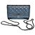 Chanel Clutch Boy WOC in agnello Navy Black con catena Mini Crossbody Blu - vista 2