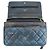 Chanel Clutch Boy WOC in agnello Navy Black con catena Mini Crossbody Blu - vista 3