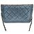 Chanel Clutch Boy WOC in agnello Navy Black con catena Mini Crossbody Blu - vista 7