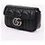 Gucci Mini borsa a catena trapuntata GG Marmont Nero - vista 4