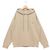Moncler Sudadera con capucha con logo bordado Castaño