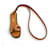 Hermès Charm per borsa Apsong Camel Oran Slipper Marrone  - vista 1