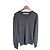 Comme Des Garcons Herren-Wollstrick mit Doppelpatch in Anthrazit Braun