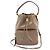 Prada Borsa a tracolla a secchiello duet in pelle di vitello Grace Marrone