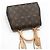 Louis Vuitton Mini borsa a tracolla Monogram Clooney Marrone - vista 3
