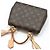 Louis Vuitton Mini borsa a tracolla Monogram Clooney Marrone - vista 4