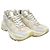 Louis Vuitton Sneakers Denim Run con monogramma beige e oro Marrone