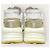 Louis Vuitton Sneakers Denim Run con monogramma beige e oro Marrone - vista 7