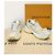 Louis Vuitton Sneakers Denim Run con monogramma beige e oro Marrone - vista 8
