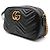 Gucci Borsa a tracolla Matelassé Marmont Nero - vista 2