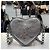 Balenciaga Borsa a Spalla Le Cagole Heart Chain Silver Argento - vista 7