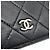 Chanel Cartera larga de piel de cordero Negro - vista 7